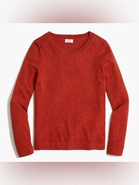 J. Crew Women's Teddie Rust Crewneck Sweater